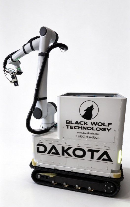 Mobile manipulator, side view