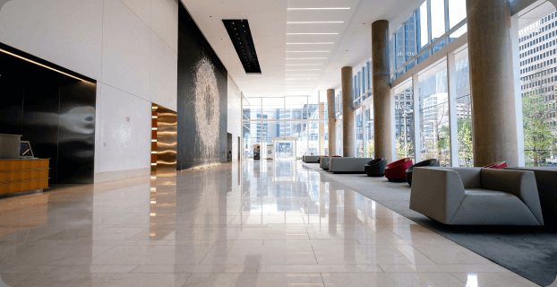 Office tower lobby