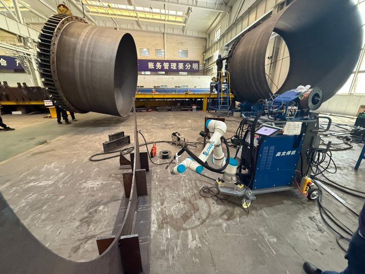 Pressure-vessel saddle welding case