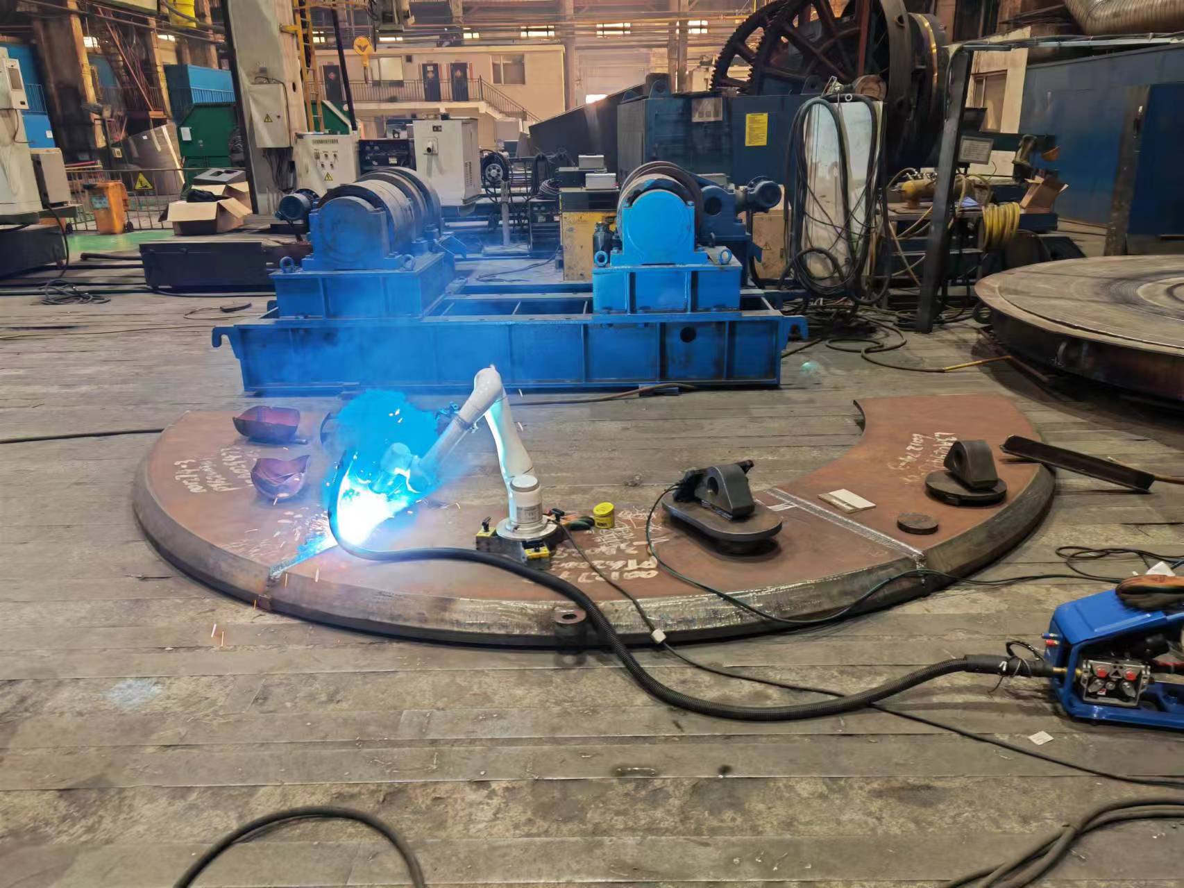 Steel structure workshop welding case