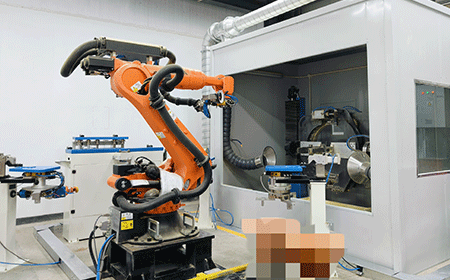 Deep-cavity grinding case for rotary com